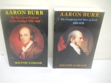 Aaron Burr by Milton Lomask Two Vols. Set  Trade Paperback~ Ships Boxed