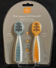 NumNum Baby Spoons Set Baby Essentials Pre-Spoon GOOtensils for 6+ Months Fir...