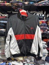 Vintage 80s-90s Nike Red And Black Track Jacket Size Medium