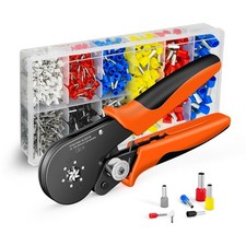 Ferrule Crimping Kit AWG 30-4 Self-Adjustable Plier Set 1000 PCS Terminals