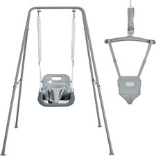 2 in 1 Swing Set Toddler  Baby Jumper Heavy Duty Kids Swing  Bouncer