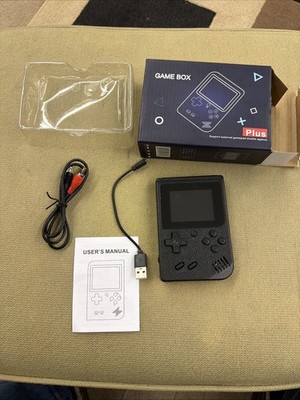 GameBox Plus Handheld Retro Video Game Console with 400 Games W/TV AV Cable New