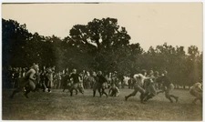 Circa 1910 football game action RPPC real photo post card EX Ft. Atkinson Wis