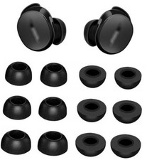 ALXCD Foam Eartips Compatible with Bose NEW QuietComfort Earbuds, 6 S/M/L Black