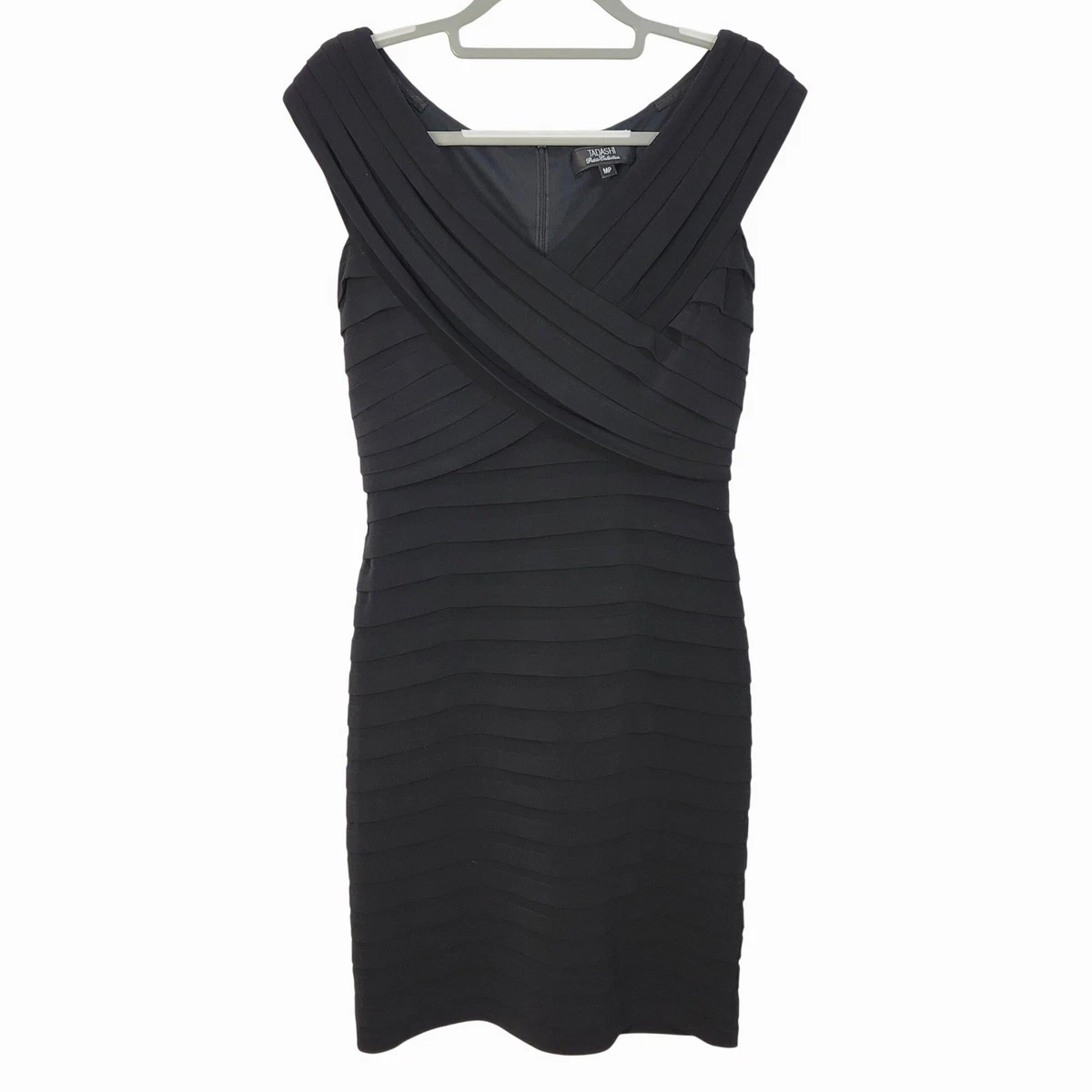 short evening gold dress Jovani 46872 Size 6 Black Gold Cocktail Dress