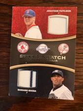 MARIANO RIVERA, PAPELBON DUAL MEMORABILIA UPPER DECK SWEET SWATCH RELIC 