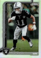 2025 Topps Chrome NFL Refractor Tre Tucker Las Vegas Raiders #175