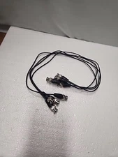(349)  Four New 2 Foot Coaxial Cables With BNC Ends.