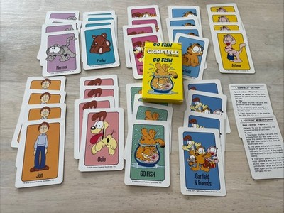 Garfield Vintage 1978 Go Fish Card Game Complete 