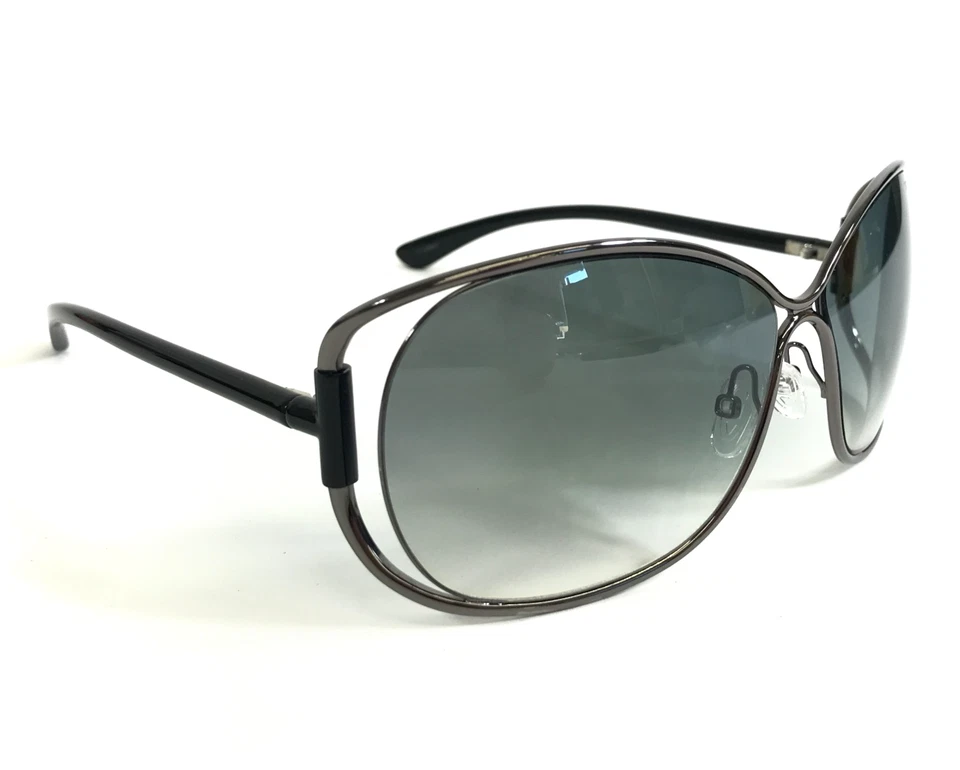 Gafas de sol Tom Ford monturas emmeline negro gris mariposa con lentes azules degradados Foto 3 de 4