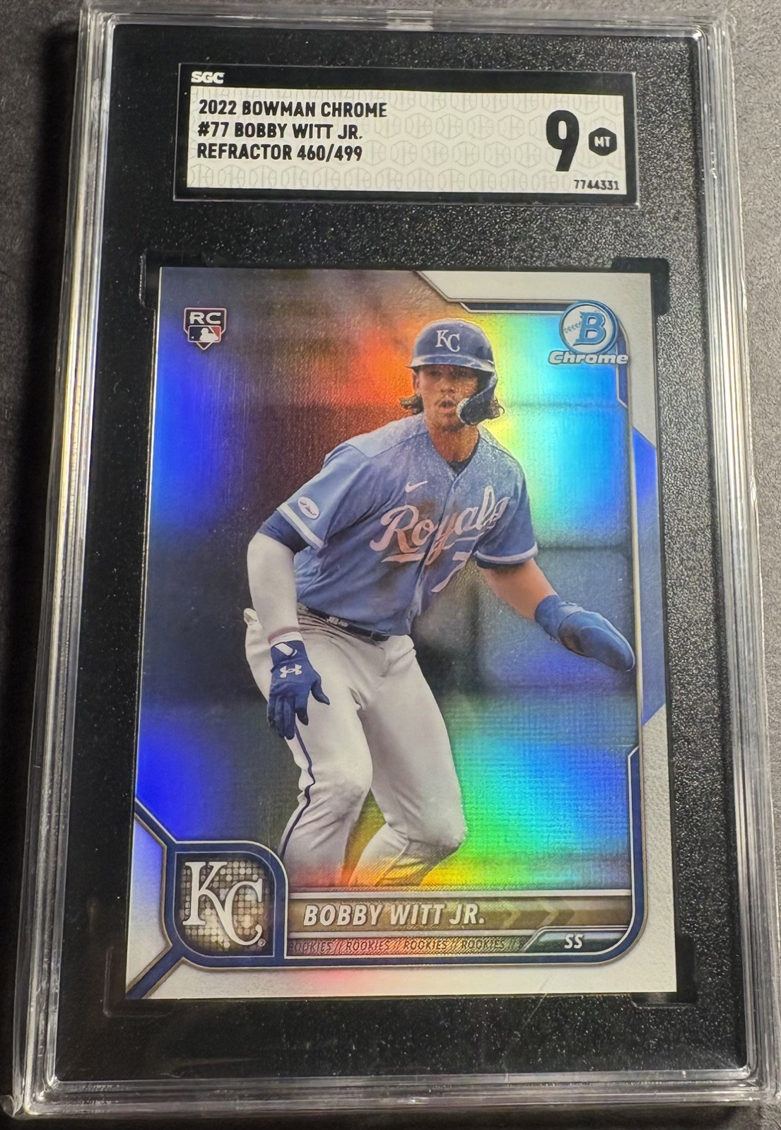 2022 Bowman Chrome - Bobby Witt Jr. #77 Refractor /499 (RC) 🔥📈