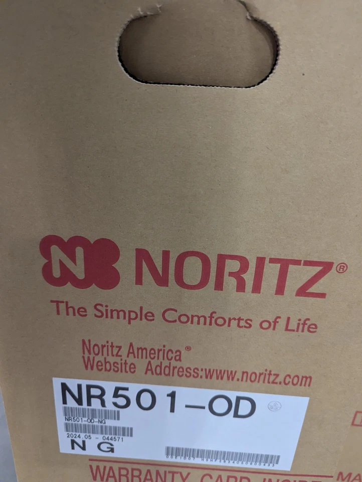 Noritz NR501 OD 120.000 BTU - Calentador de agua sin tanque de gas natural - . EXTERIOR Foto 2 de 3