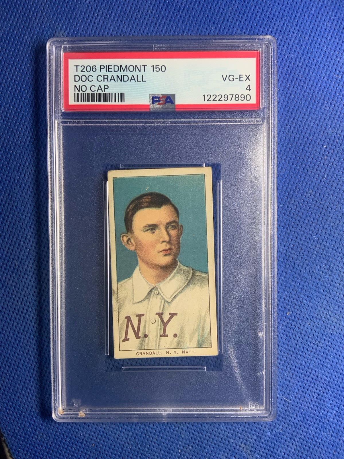 T206 Doc Crandall No Cap Piedmont 150 PSA 4