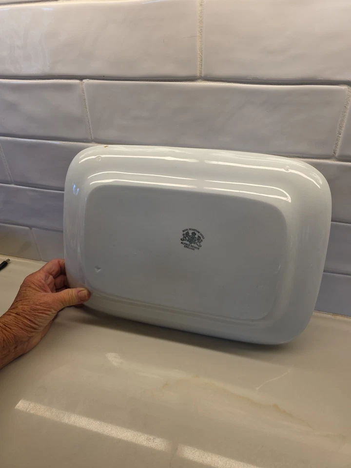 White ALFRED MEAKIN 14" X 10 ROYAL IRONSTONE CHINA Rectangle PLATTER England - Image 3 of 4