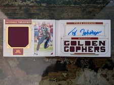 2020 Panini National Treasures Collegiate Tyler Johnson Patch Auto Booklet 11/30