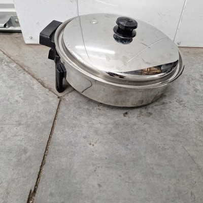 Saladmaster 12'' Stainless Steel Oil Core Electric Skillet Pan Only SA012OCU