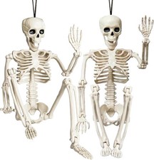 2pack Halloween Skeleton 16inch Full Body Skeleton With Movable Posable Joints