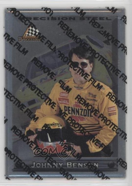 1997 Pinnacle Precision Steel Silver Johnny Benson Jr Johnny Benson #75 r7d