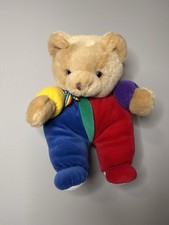 Vintage Eden Colorblock Bear Plush Teddy Bear 1980 s