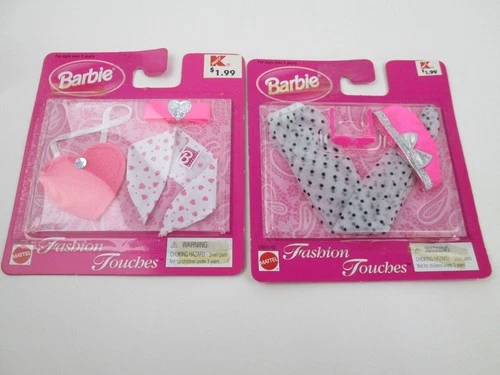 2 Barbie Fashion Touches Purse Scarf  Legging Hat Sunglasses VTG