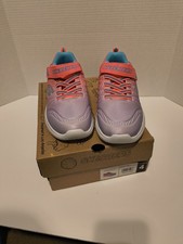 SKECHERS Girls Sz 4 M Sneakers Pink/Multi Machine Washable NEW Bin S1