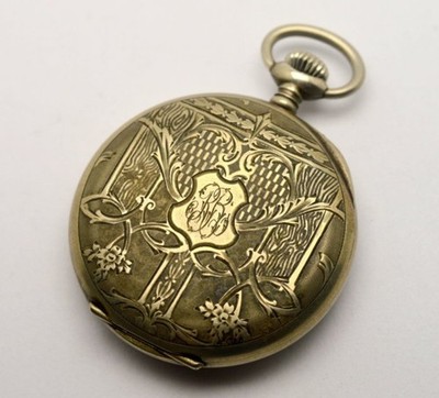 Zenith - Jugendstil Design - Schweizer mechanische Taschenuhr - 1900-1949