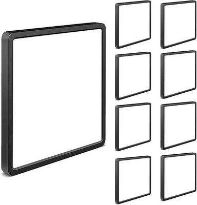 #ad 8Pack 12inch Square Black 3200LM LED Flush Mount Ceiling Light28W White 6000... $132.09