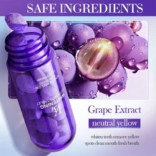 A Bottle 30 Tablets Toothpaste V34 Tooth Whiten Whitening Toothpaste Tablets