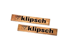 [New] Klipsch Badge Logo Emblem-Solid Copper Look, Pair for Speakers