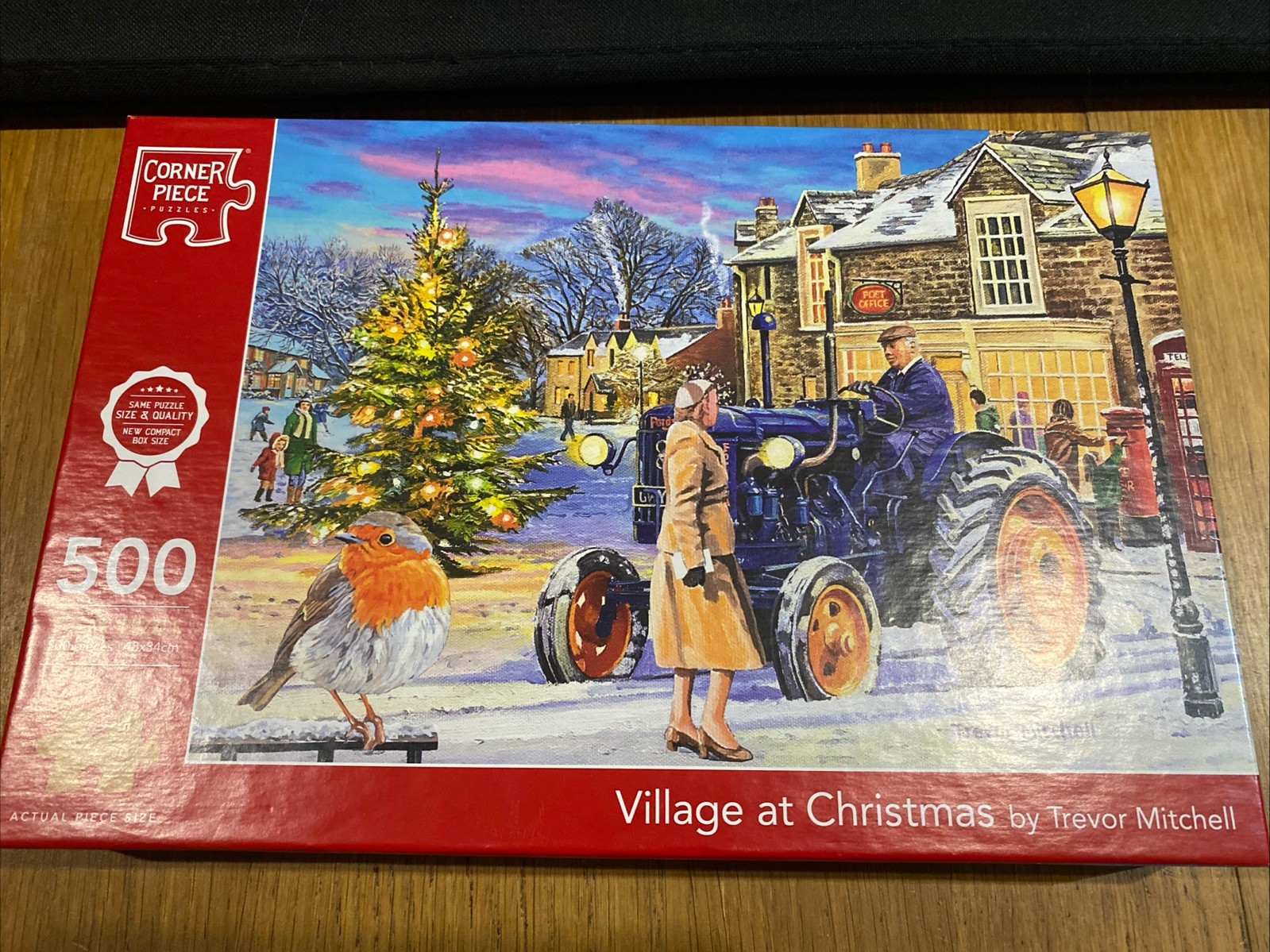 Corner Piece Village At Christmas 500 Piece Jigsaw Puzzle The Works