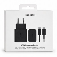 Samsung 45W USB-C SchnellladegeräT + 1,8M 5A Kabel EP-T4511 Schwarz