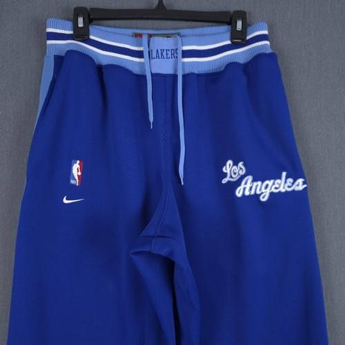 Vintage Nike Los Angeles Lakers Warm Up Pants Mens Medium Blue Retro NBA Y2K