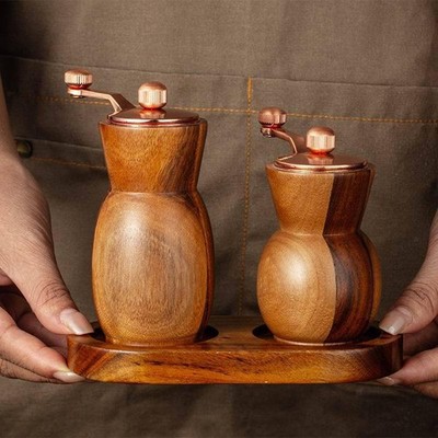 2x Season Grinder Manual Spice Grinder Sea Salt Grinder