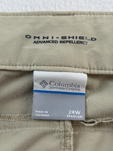 Columbia Omni-Shield Convertible Damen Wanderhose Größe 24 W beige - Bild 6 von 20