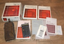 HP 41C Calculator - VINTAGE Boxed Unit w/ Manuals Padded Case - Untested/Repair