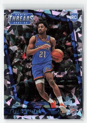 2021-22 PANINI CHRONICLES AARON WIGGINS #100 RC THUNDER GREEN ICE SP READ