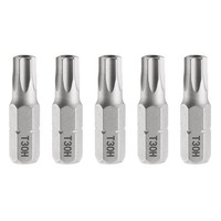 "5 StüCk T30H Torx Schraubendreher Bit 1/4\" Sechskantschaft 1\" LäNge 6-Punkt-Kopf"