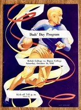 1948 BELOIT COLLEGE vs RIPON COLLEGE WISCONSIN FOOTBALL PROGRAM, 16 PGS, WI, WIS