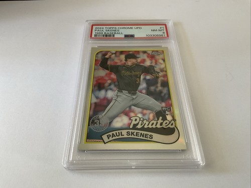 Paul Skenes Topps Chrome Update 35 Anniversary Rookie Card #1 PSA 8 2024