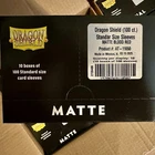 Dragon Shield Sleeves Matte Blood Red 100 Ct - 10 Pack Display Standard Size
