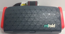MIFOLD Grab & Go Portable Compact Car Booster Child Seat Gray Black Red