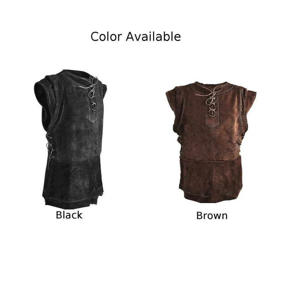 Disfraz de Guerrero Vikingo Medieval Armadura de Pecho Disfraz de Colección Armadura Chaleco de Pecho Foto 4 de 4