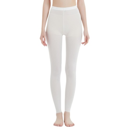 Women's High Waisted Pants Lightweight Skinny See Through Long Workout Leggings - Picture 4 of 16