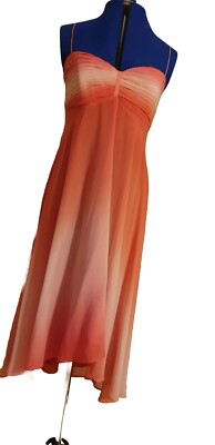 debenhams coral bridesmaid dresses Debenhams Coral Dress Size 12 for Party/prom/Wedding Guest