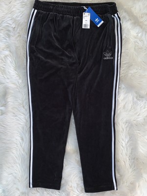 Adidas Velour TP Track Pants Black White BB Beckenbauer DU7778 Mens XXL 2XL  NWT | eBay