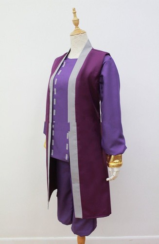 legend of zelda majora's mask happy mask salesman Cosplay Costume purple - Picture 5 of 6
