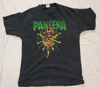 Vintage Pantera Shirt Mens XL Black Band Tee 90s Travis Vintage Pantera Shirt Mens XL Black Band Tee 90s Travis