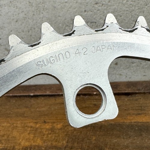 Old School BMX Sugino 42t Chainring 110 BCD Alloy 42 Tooth Vintage Sprocket B9 - Picture 6 of 10