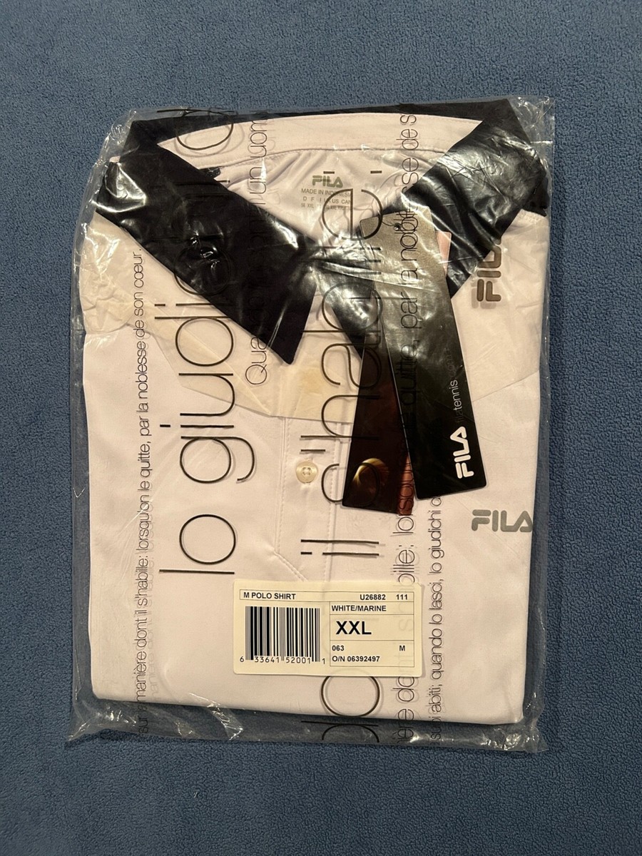 Brand new with tags original 90's vintage unopened white fila XXL