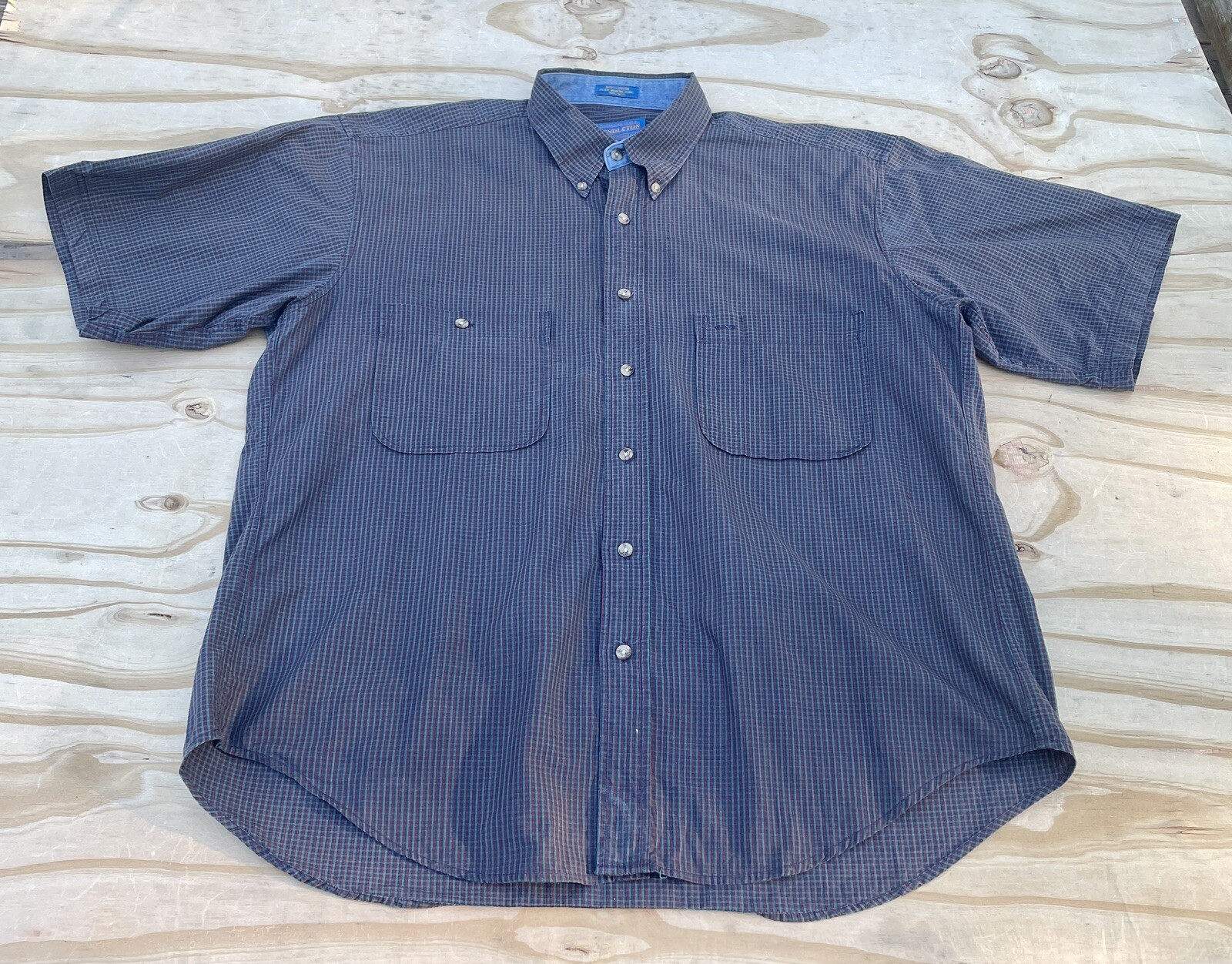 Pendleton Button Down Short Sleeve Men's Pockets … - image 1